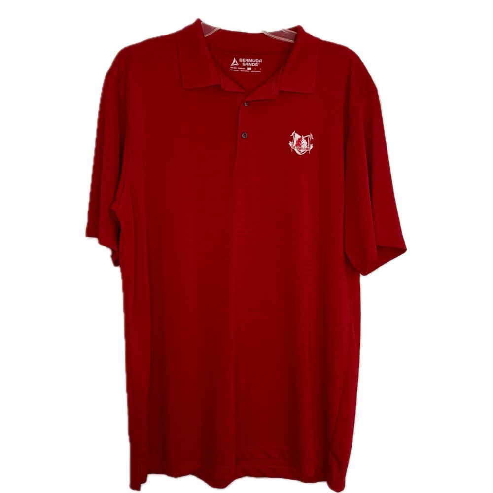 The Hawthorns Golf and Country Club Red Men's L Polo Golf Shirt Bermuda Sands